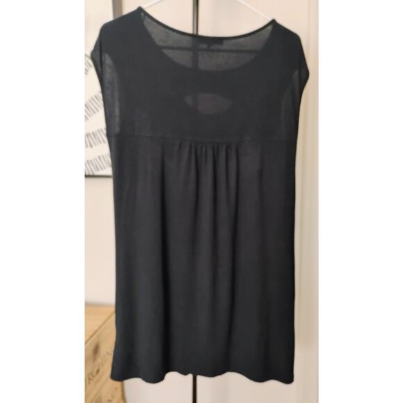 Large Vintage Black Express Mini Dress With Pockets And Sequins. Y2k. 2005. - Picture 8 of 13